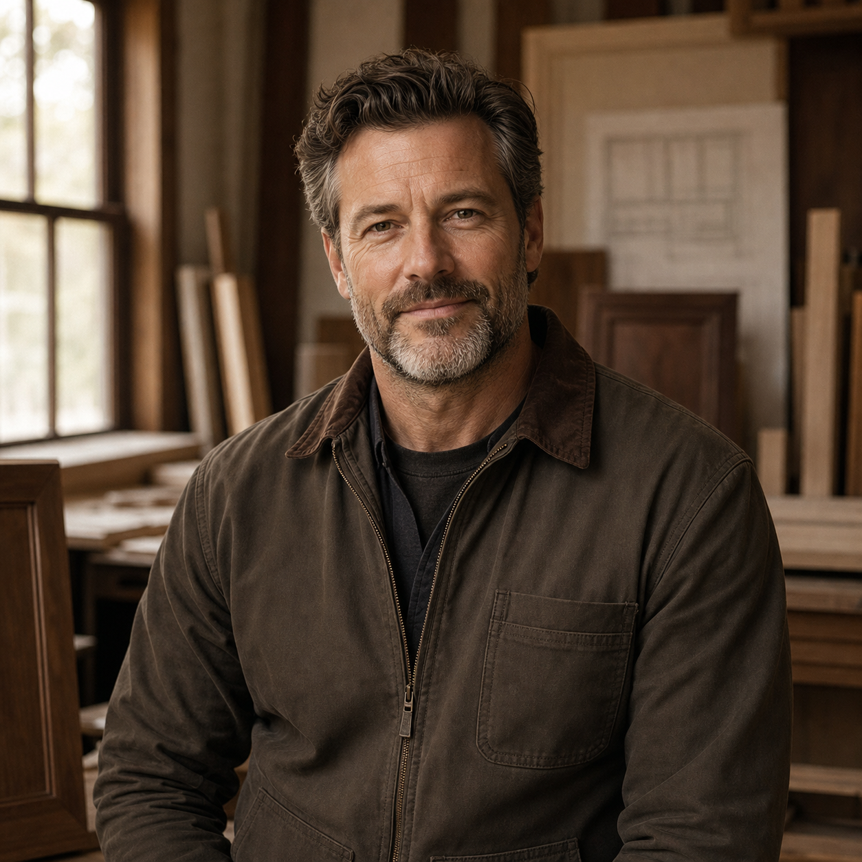 Portrait of Marcus Hale, founder and second-generation finish carpenter